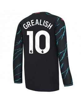 Moški Nogometna dresi replika Manchester City Jack Grealish #10 Tretji 2023-24 Dolgi rokav